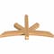 Ekena Millwork Alberta Smooth Timber Gable Bracket, Western Red Cedar, 48"W x 28"H x 3 1/2"D x 3 1/2"F, 14/12 Pitch GBW048X28X0404ALB00SWR - alternate 3